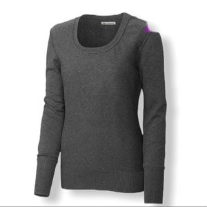 NWT Cutter & Buck Charcoal Scoop Neck Sweater